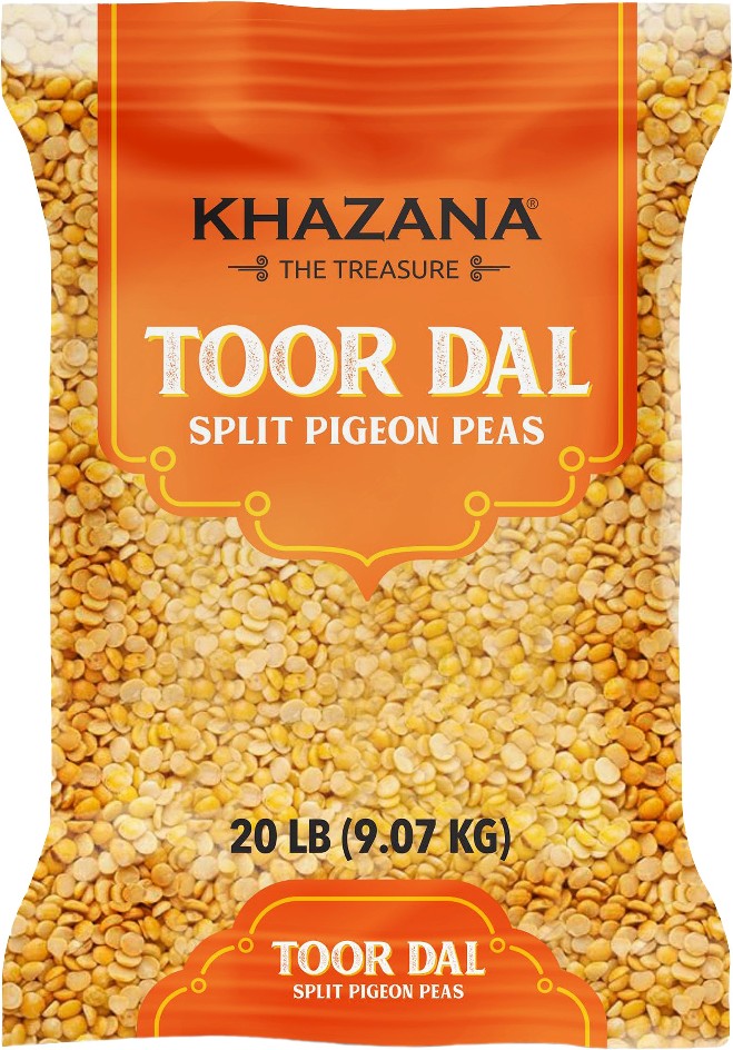 Toor Dal Split Pigeon Peas, 20 lbs