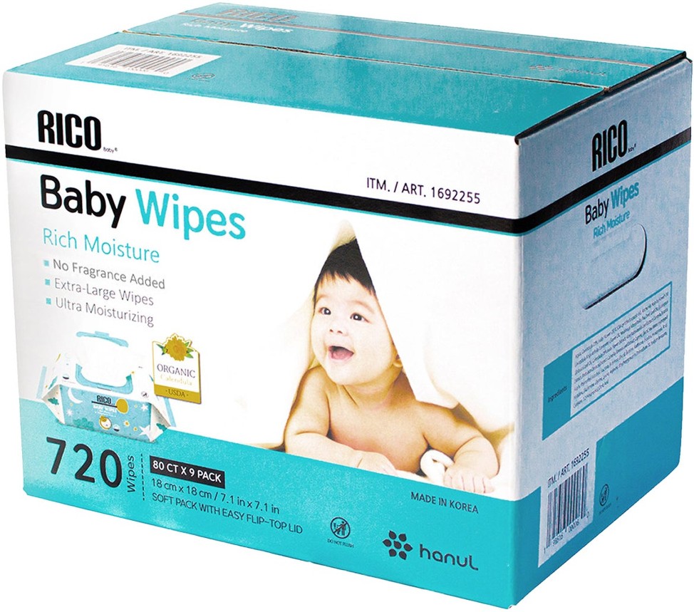 Baby Wipes, Fragrance Free, 720 ct