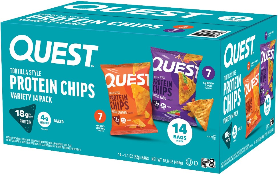 Tortilla Style Protein Chips, Variety Pack, 1.1 oz, 14 ct