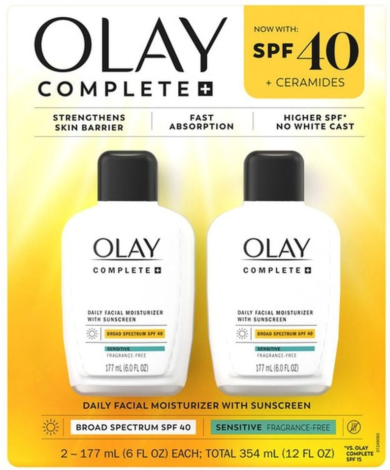 Complete+ Moisturizer with SPF 40 Sensitive, 6 fl oz, 2-pack