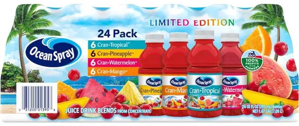 Cranberry Juice, Variety Pack, 10 fl oz, 24-Count