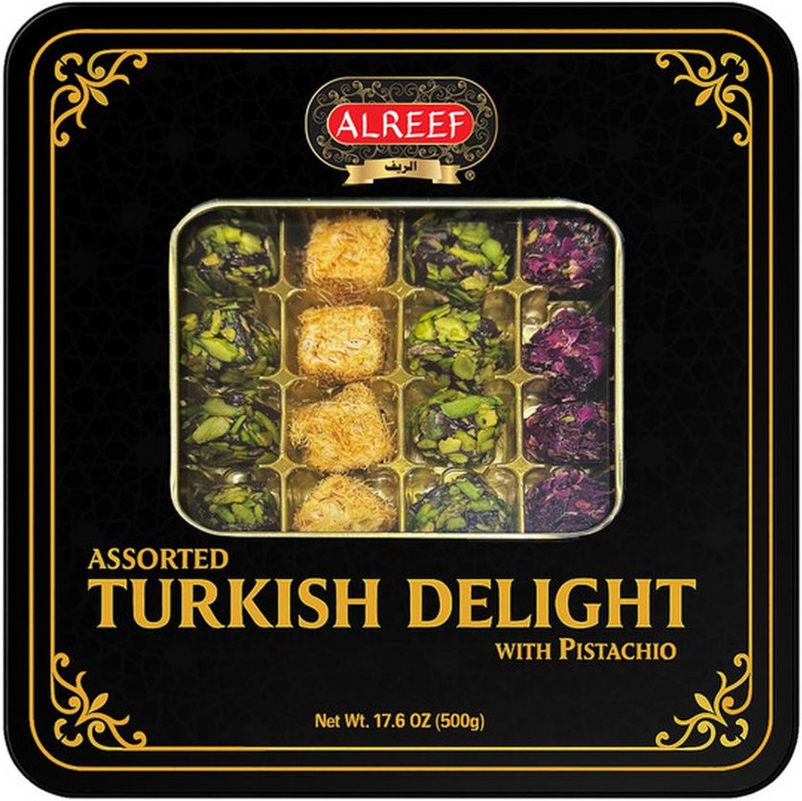 Assorted Turkish Delights with Pistachio, 17.6 oz