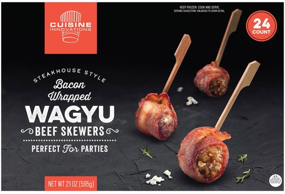 Bacon Wrapped Wagyu Bites, 24-count