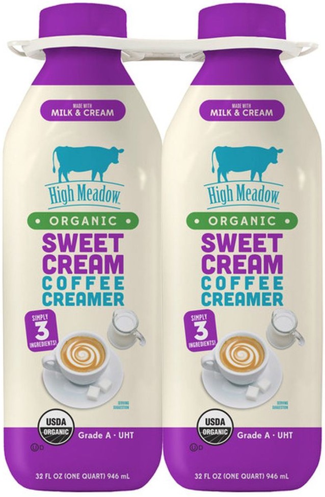 Organic Sweet Cream Coffee Creamer, 32 fl oz, 2-count