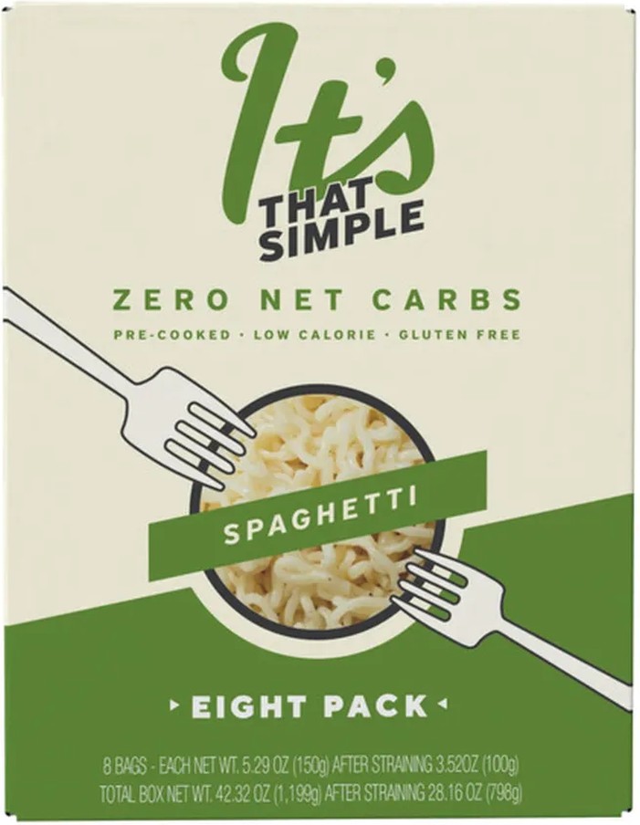Spaghetti, Zero Net Carbs, 5.29 oz, 8-count