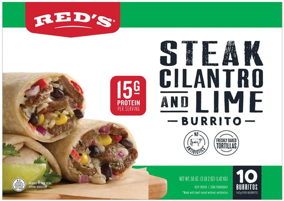 Steak Cilantro & Lime Burrito, 10-count