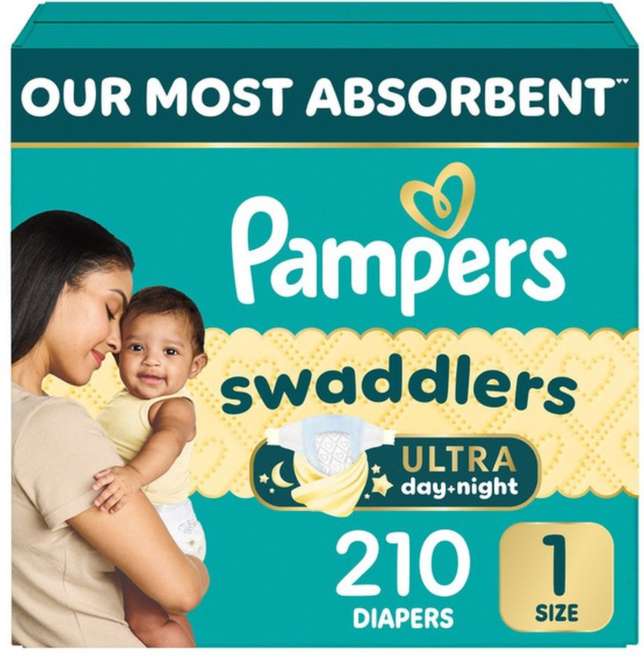 Swaddlers Ultra Diapers Size 1, 210-count