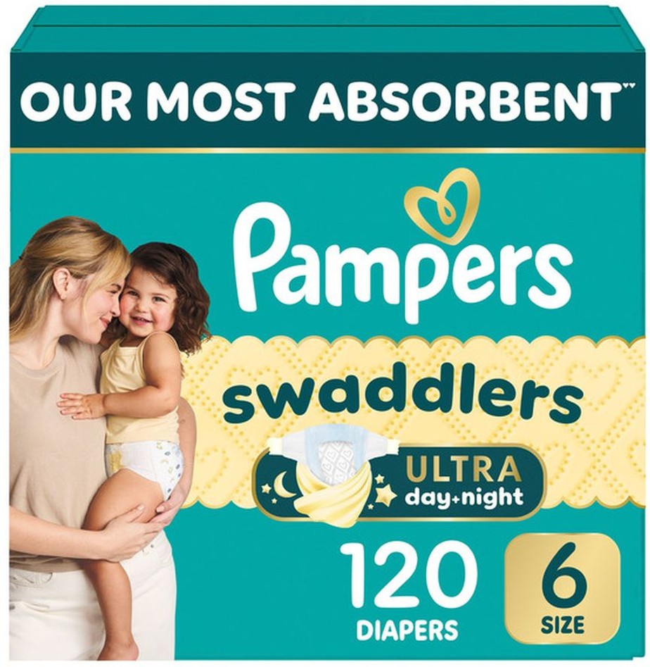 Swaddlers Ultra Diapers Size 6, 120-count
