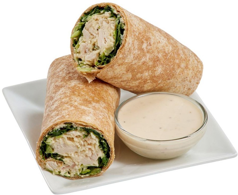 Chicken Caesar Wrap with Caesar Dressing