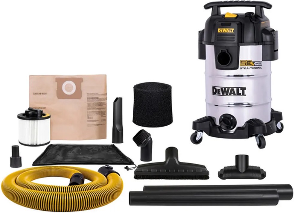 8 Gallon 5 PHP Stainless Steel Wet/Dry Vacuum