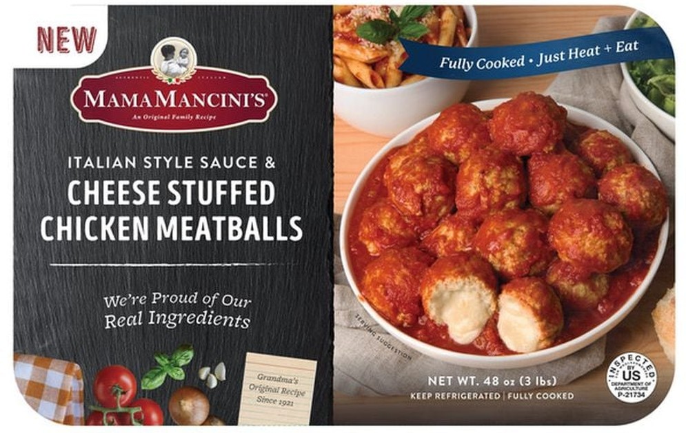 Cheese Stuffed Chicken Meatballs, 48 oz