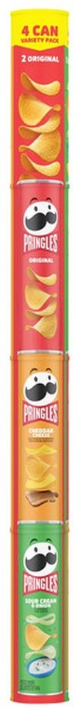 XXL Tube Potato Crisps Variety Pack, 4-count