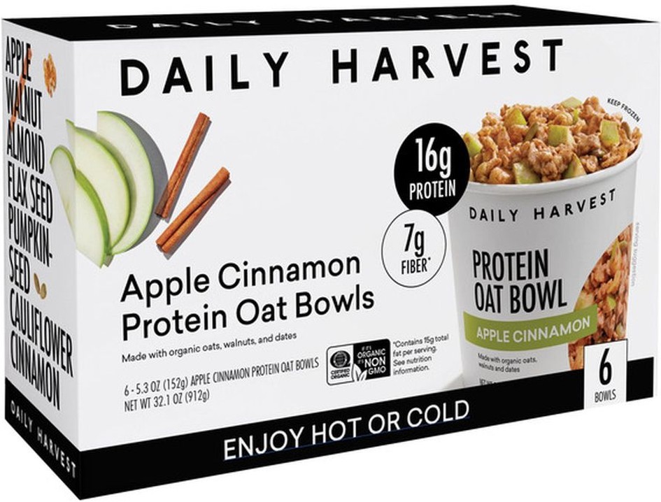 Organic Apple Cinnamon Protein Oat Bowls, 5.2 oz, 6-count