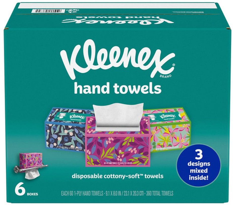Disposable Hand Towels, 60-Towels, 6-count