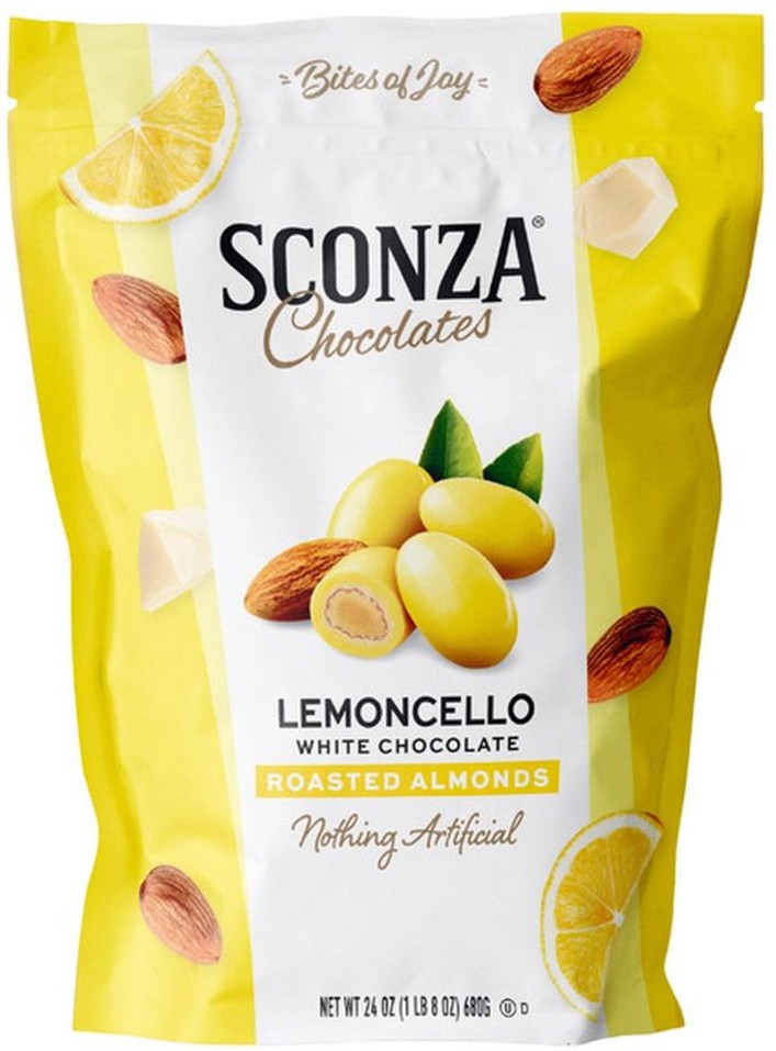 Lemoncello Chocolate Almonds, 24 oz