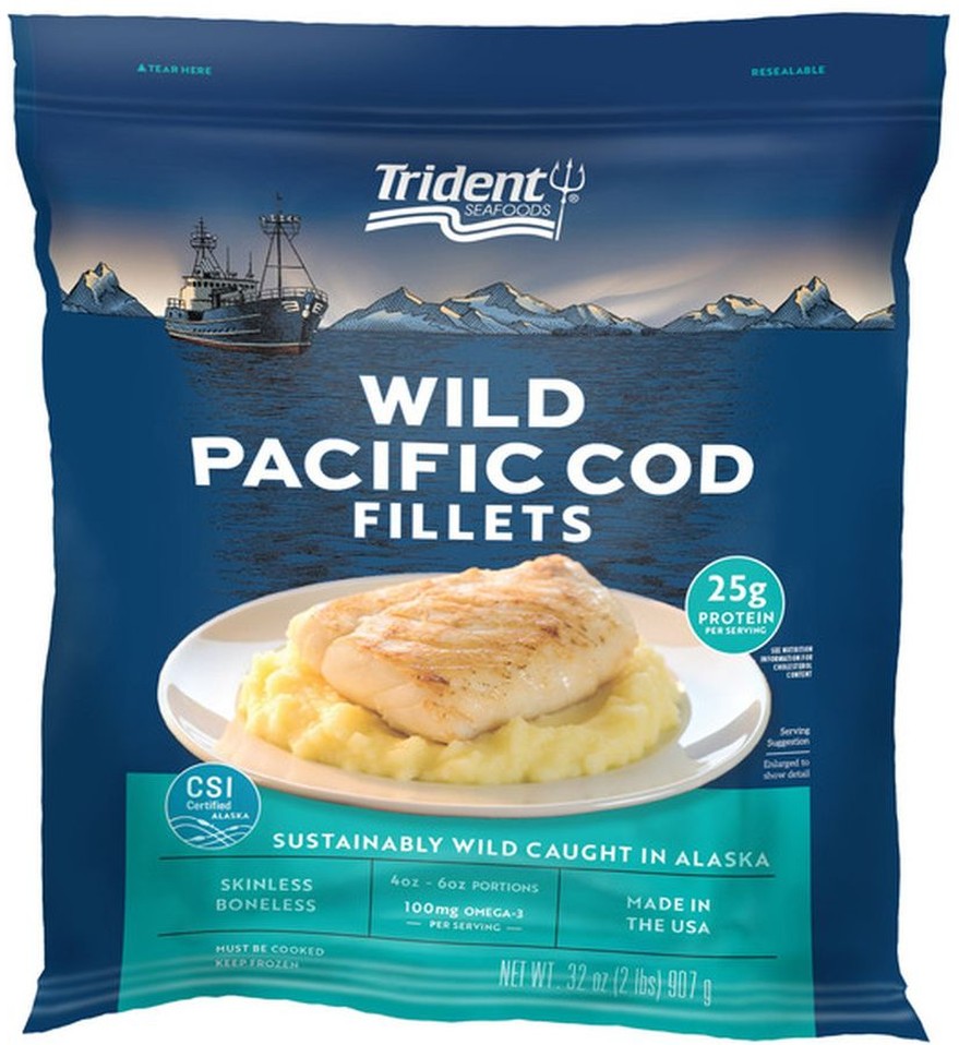 Wild Pacific Cod Fillets, 32 oz