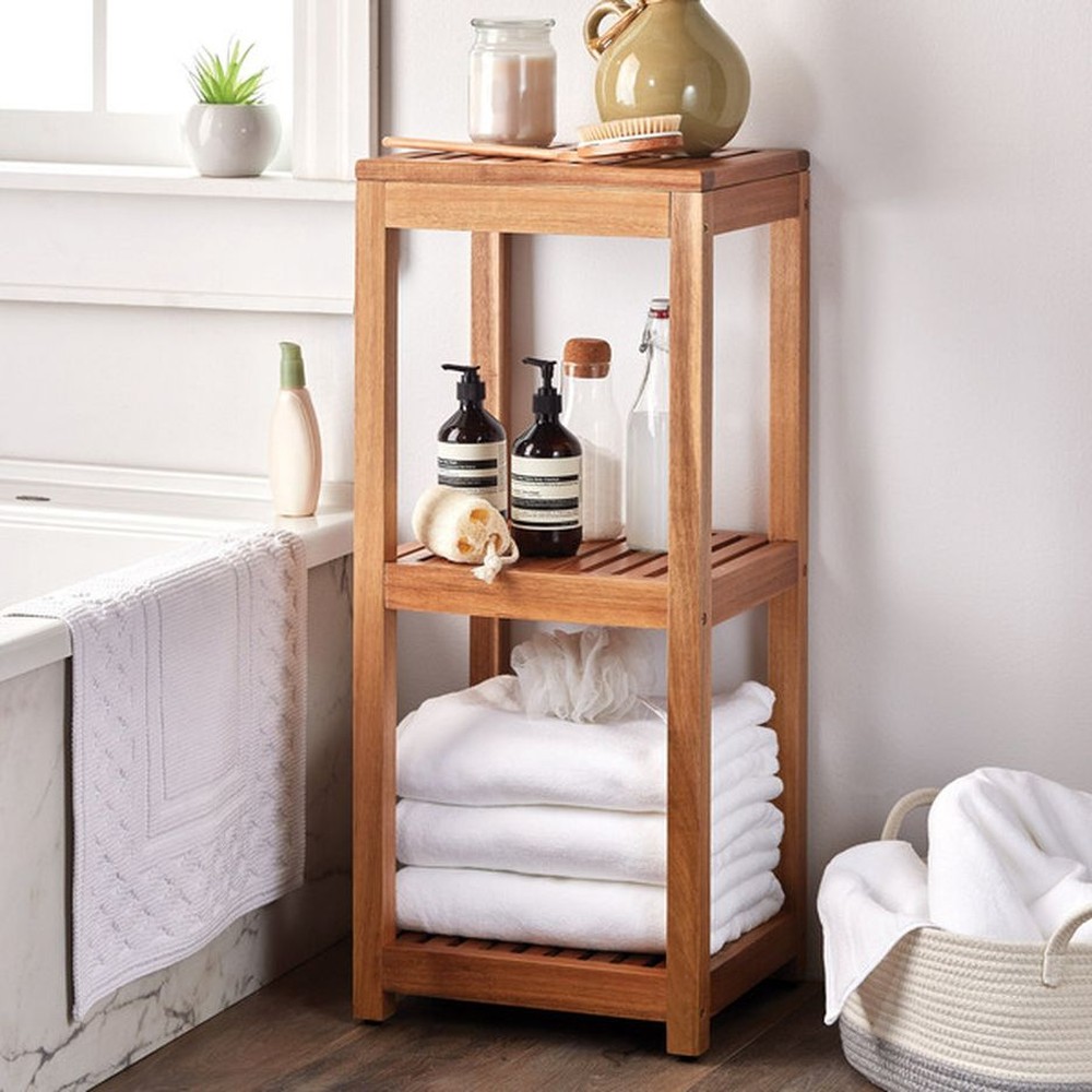 3-Tier Acacia Storage Shelf
