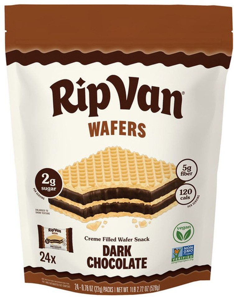 Wafels Dark Chocolate Wafers, 0.78oz, 24-count