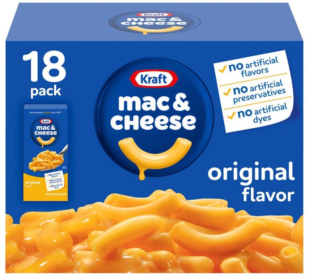 Macaroni & Cheese Dinner, 7.25 oz, 18-Count