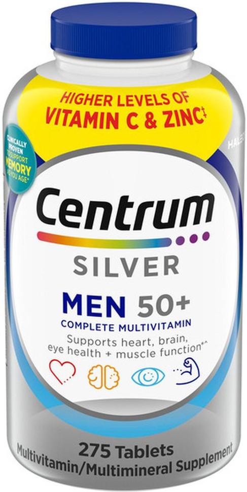 Silver Men 50+ Immune Support Multivitamin, 275 Tablets