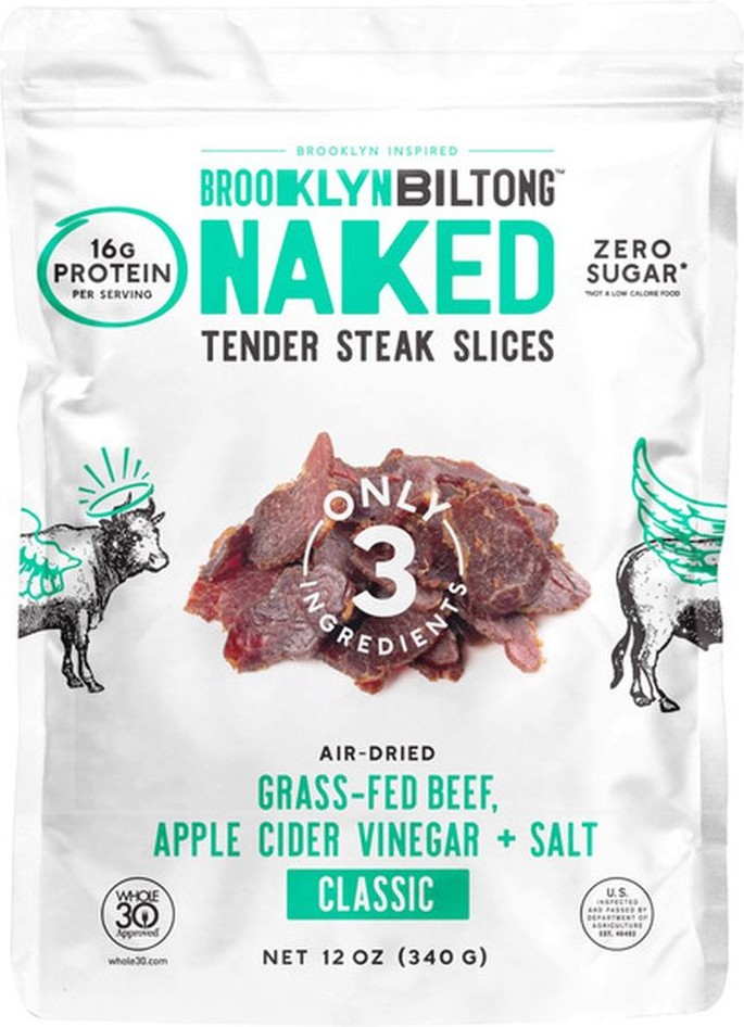 Naked Air Dried Steak Slices, 12 oz