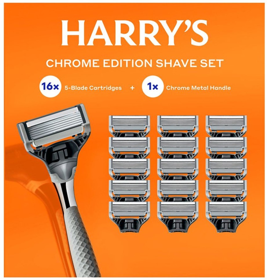 Chrome Edition Razor Set 16 Cartridges + 1 Handle