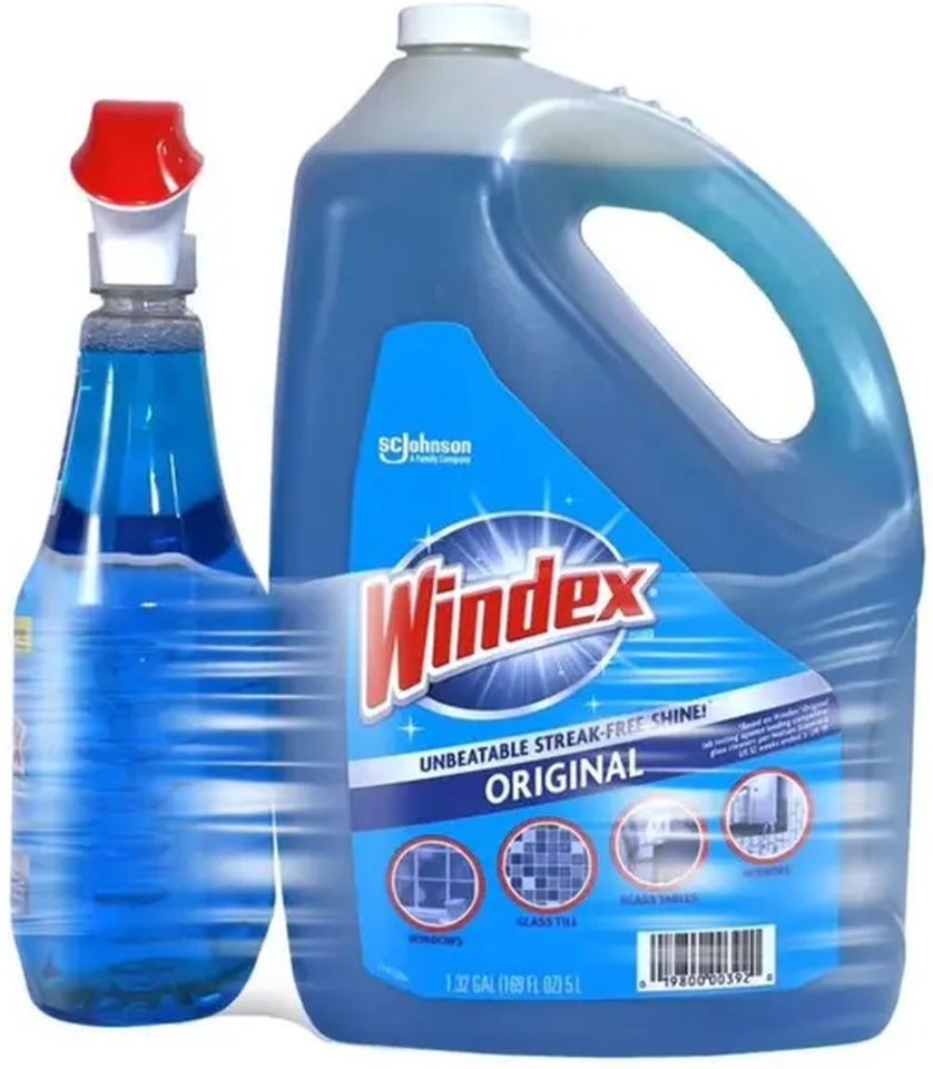 Original Glass Cleaner, 32 fl oz with 169 fl oz Refill