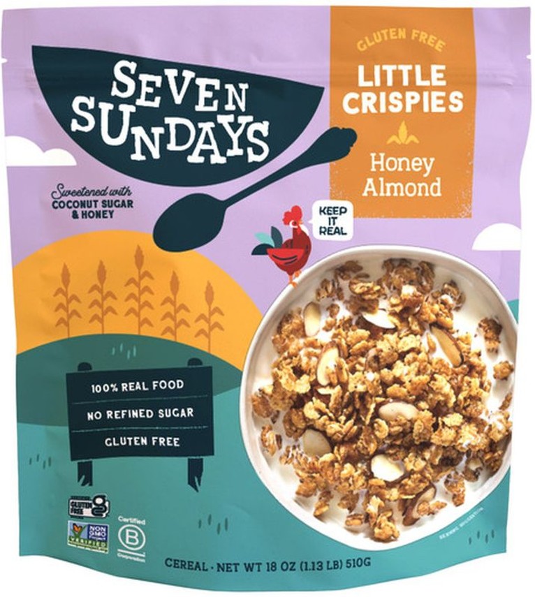 Little Crispies Cereal, Honey Almond, 18 oz