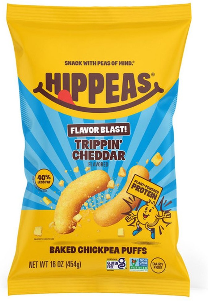 Trippin Cheddar Baked Chickpea Puffs, 16 oz