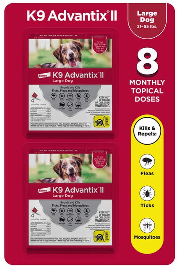 Large Dog, 21-55 lbs, 8 Month Supply