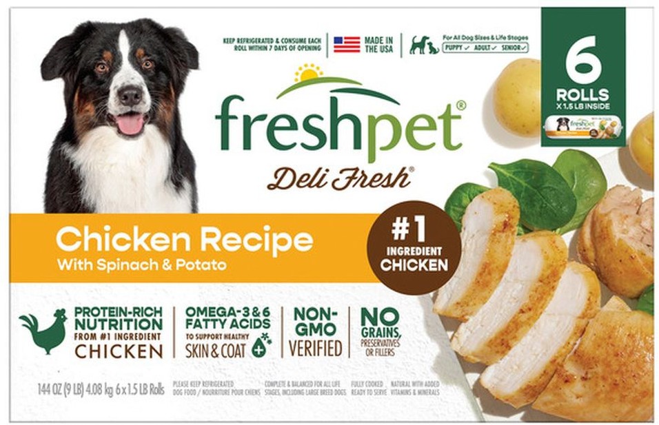 Deli Fresh Grain Free Chicken Recipe Rolls, 1.5 lbs, 6 Rolls