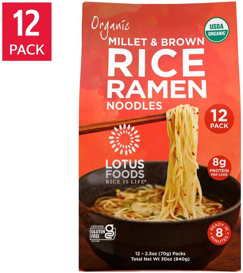 Foods, Organic Millet & Brown Rice Ramen, 2.5 oz, 12-Count