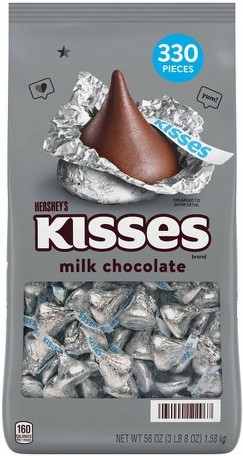 Kisses, Milk Chocolate, 56 oz, 330 count