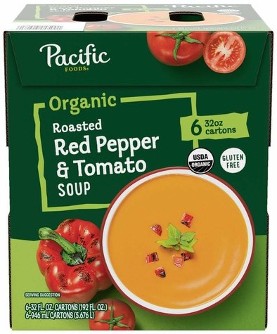 Organic Red Pepper and Tomato Soup, 6 x 32 fl oz