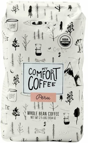 Organic Peru Coffee Whole Bean, 2.5 lbs