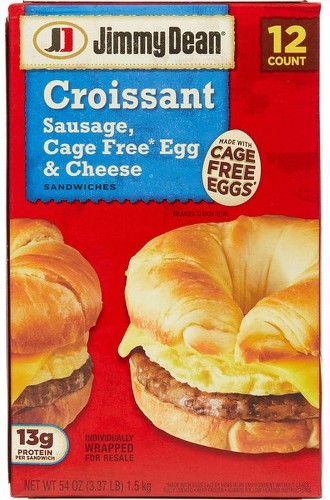 Croissant Sandwich Sausage Cage Free Egg & Cheese