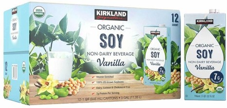 Organic Soy Non-Dairy Beverage, Vanilla, 32 fl oz, 12-count