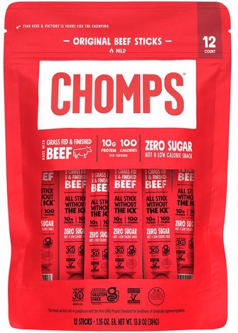 Original Grass Fed Beef Sticks, 12 ct