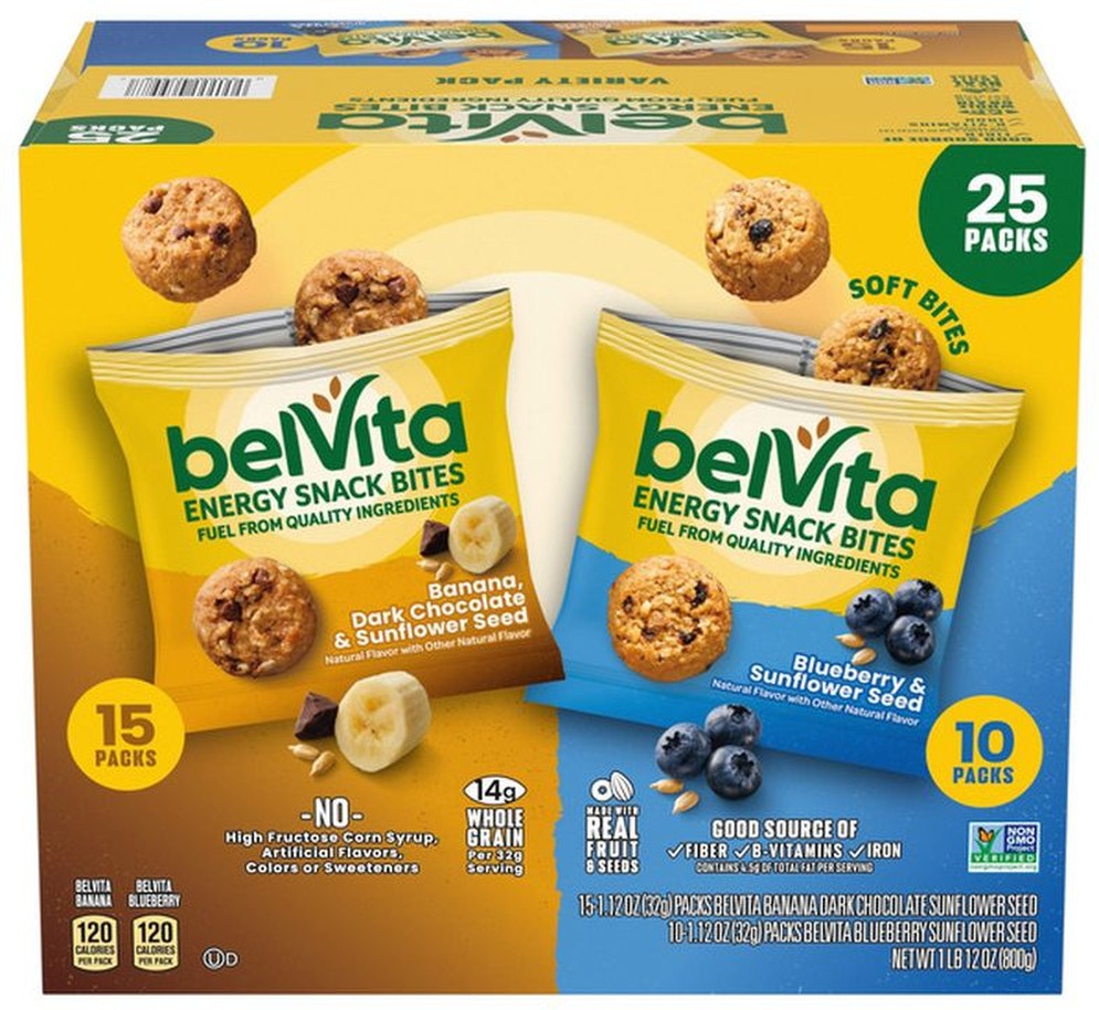 Energy Snack Bites, Variety Pack, 1.12oz, 25-count