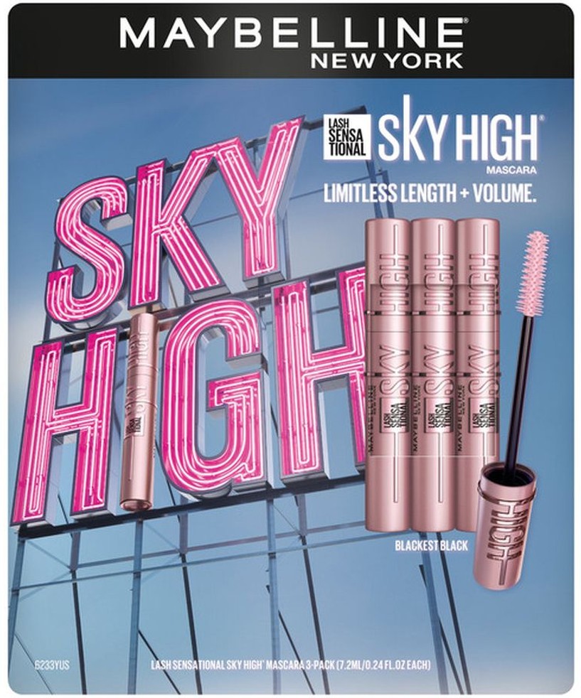 Lash Sensational Sky High Lengthening Mascara 0.24 fl oz, 3-pack
