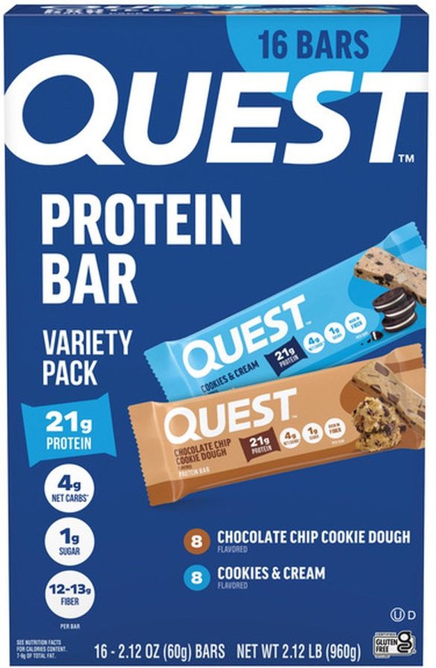 Protein Bar Variety Pack, 2.12 oz, 14-count