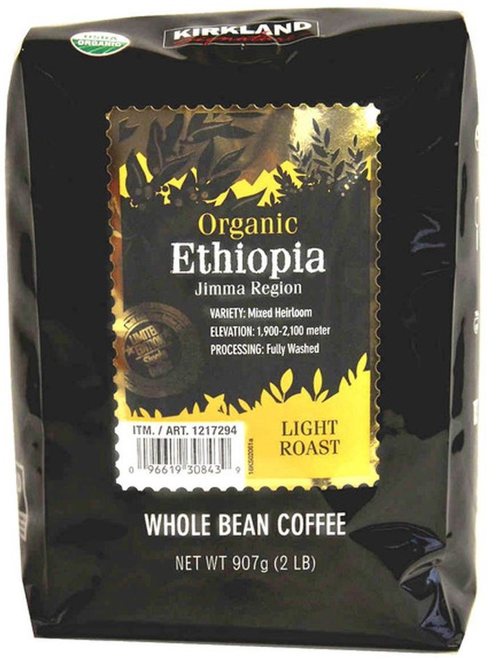 Organic Ethiopia Whole Bean Coffee