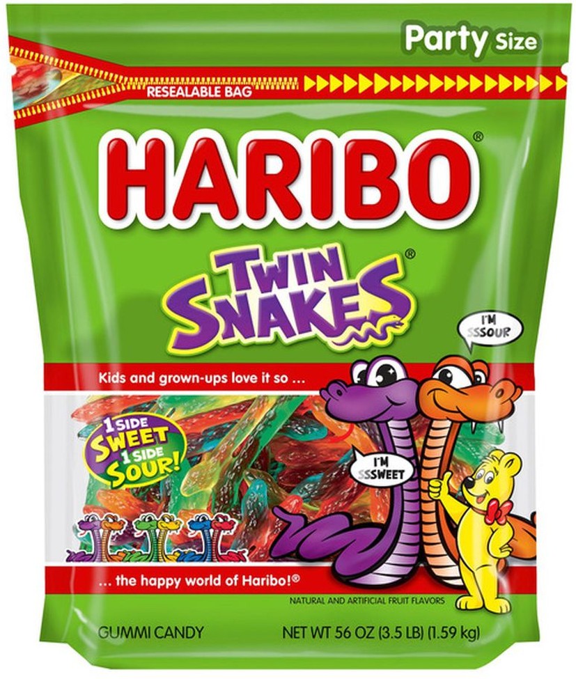 Twin Snakes Sweet and Sour Gummies, 56 oz