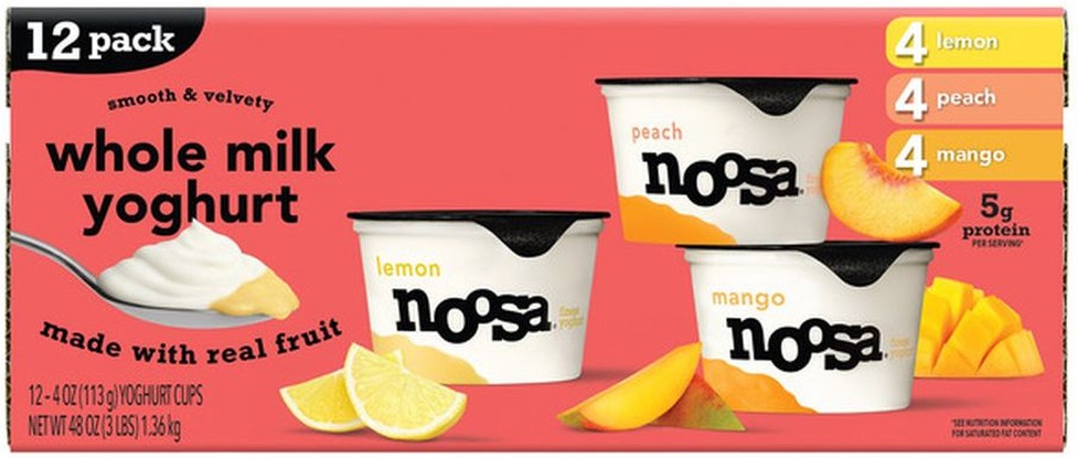 Whole Milk Yogurt Variety Pack, 4 oz, 12-count