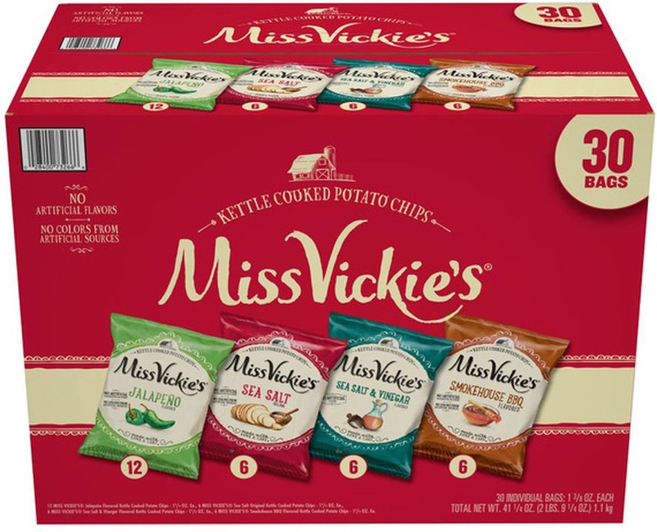 Kettle Cooked Potato Chips, 1.38 oz, Variety Pack, 30-count