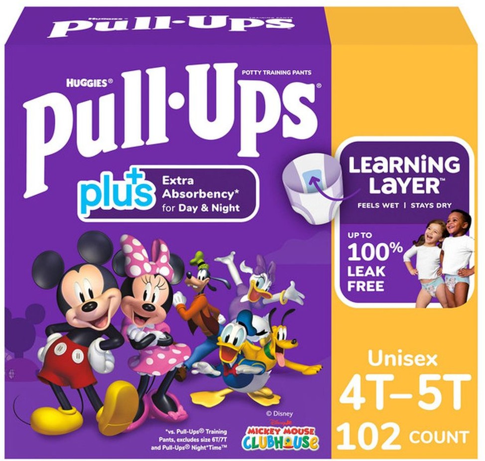Pull-Ups Plus Training Pants Unisex, 4T - 5T