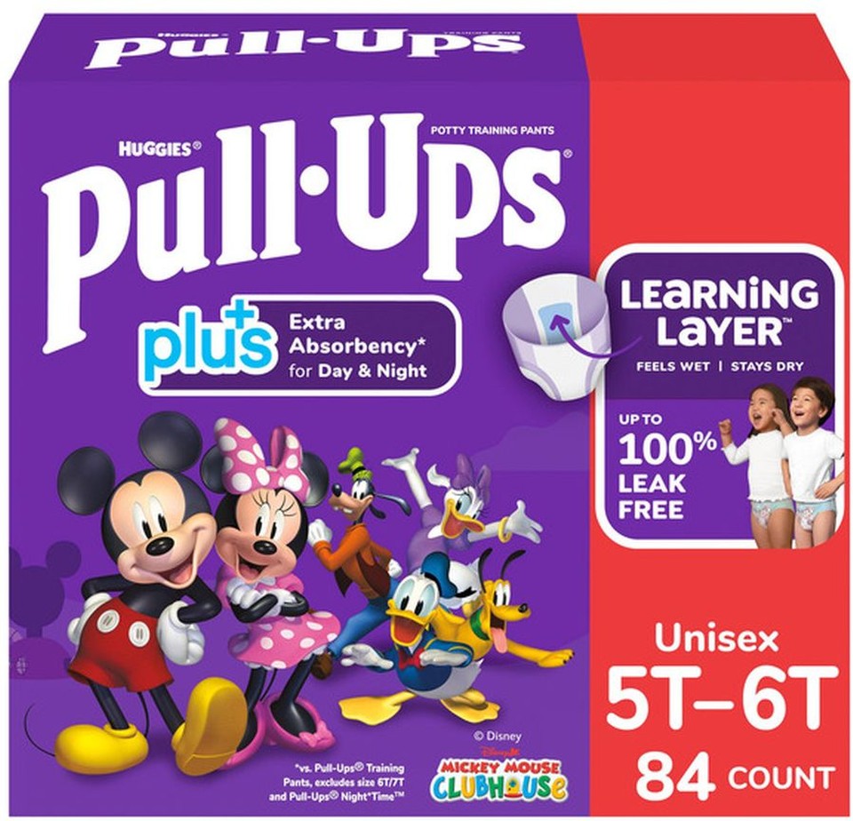 Pull-Ups Plus Training Pants Unisex, 5T - 6T