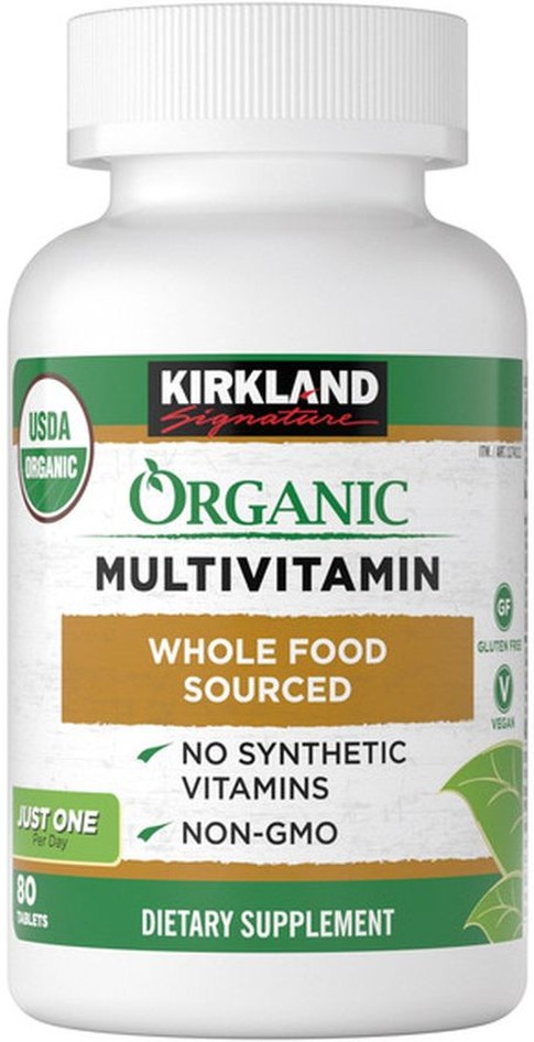 USDA Organic Multivitamin, 80 Coated Tablets