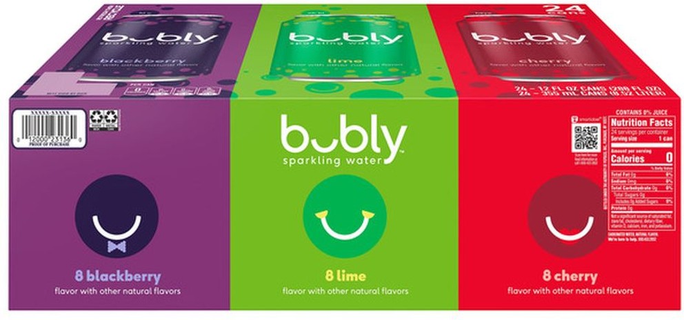 Sparkling Water Variety Pack, 12 fl oz, 24-count