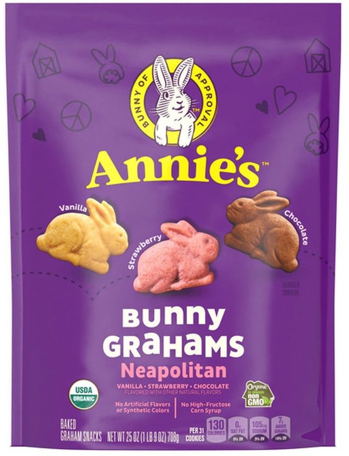 Organic Neapolitan Bunny Grahams 25 Oz